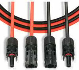 OEM Cavo Di Prolunga Fotovoltaico, Cavo Di Prolunga Per Pannelli Solari Con Coppia Di Connettori Mc4, Rosso + Nero, 14 Awg, 3 M / 10 Piedi