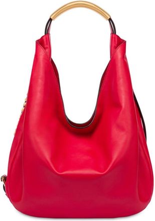 Moschino Handle Me leather shoulder bag - women - Sheepskin - One Size - Red