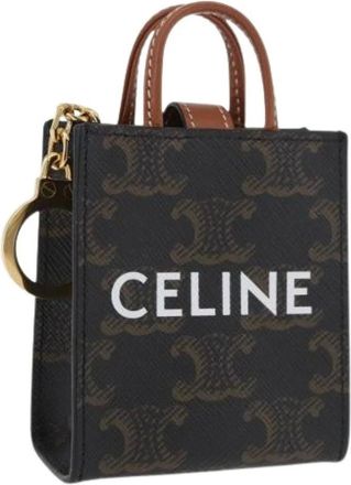Celine Pre-owned Accessories, female, Brown, Size: ONE SIZE Pre-owned Vintage Plastic Key Holder