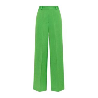 Maliparmi Wide Trousers, female, Green, Size: XL pantaloni poliestere