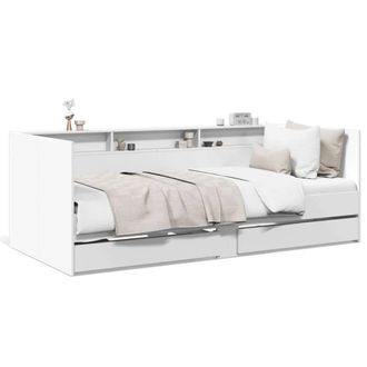 Berkfield Home Daybed with Drawers without Mattress White 90x200 cm