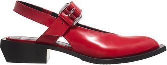 Moschino Sandals - Big Buckles - red - Sandals for ladies