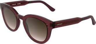 Lacoste Monogram Oval Bril - Dames - Zonnebrillen - Bruin - 52 MM - Accessoires