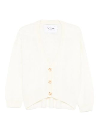 Gotha V-neck cardigan - Neutrals
