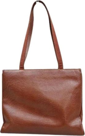 Ferragamo Pre-owned Tote Bags, female, Brown, Size: ONE SIZE Pre-owned Vara shoulder Bag