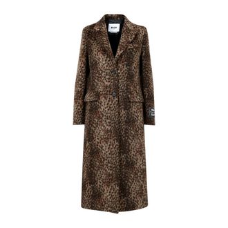 Msgm Msgm, Dames, Mantels, Veelkleurig, Maat: XS Wol