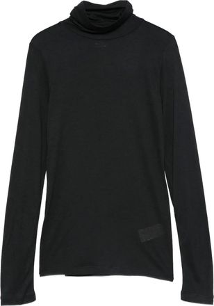 Majestic Filatures roll-neck top - Black