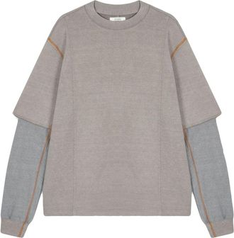 TOMBOY pigment layered t-shirt - Grey