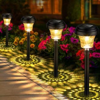 OEM Luces Solares De Jard&iacute;n Para Exteriores (8 Unidades), Luces Solares Para Exteriores Con Luz C&aacute;lida, Iluminaci&oacute;n Solar Para Exteriores Con Clasificaci&oacute;