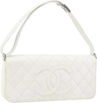 Chanel Pre-owned Shoulder Bags, female, White, Size: ONE SIZE Pre-owned Vintage Shoulder Bag