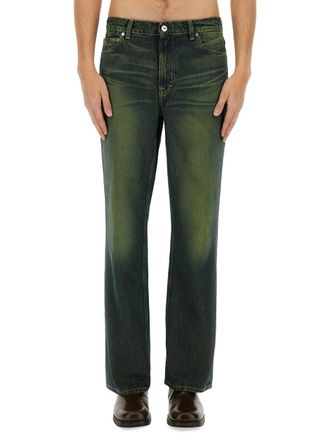 Our Legacy Straight Leg Cotton Jeans - Green