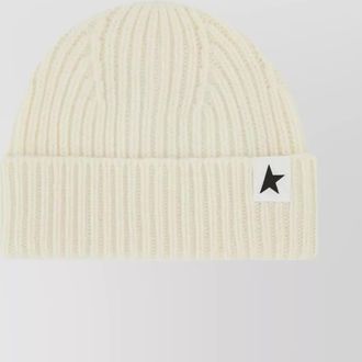 Golden Goose ribbed wool beanie hat