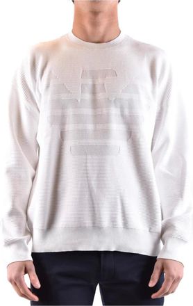 Emporio Armani Hombre, Sudaderas, Blanco, Talla: L