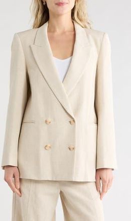 TWP Tabitha Double Breasted Blazer in Natural at Nordstrom Rack, Size Xx-Small