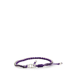 Dior Pre-owned Dior Palladium Plated Crystal Technical Rope Adjustable Bracelet Ladies IH0C8H6DC0065Q2E