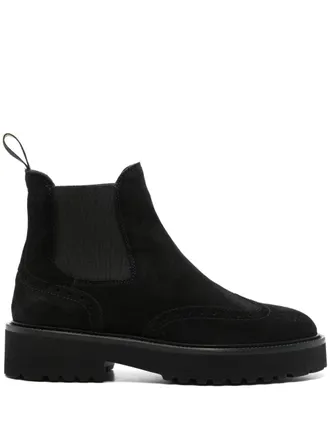 Doucal's suede Chelsea boots - Black