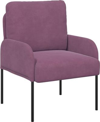 vidaXL Sof&aacute;s Con Coj&iacute;n 55cm Morado Madera Contrachapada Vidaxl