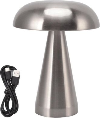 OEM L&aacute;mpara De Mesa Recargable Regulable Con Forma De Seta - Hierro Y Acr&iacute;lico - 3 Temperaturas De Color - Hasta 10 Horas De Duraci&oacute;n De La Bater&iacute;a