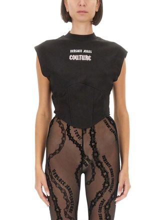 Versace Jeans Couture Tops With Logo