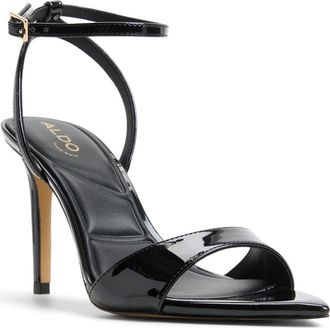 Aldo Leandra Ankle Strap Pointed Toe Sandal in Black at Nordstrom, Size 6.5