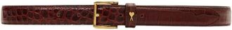 Ami Accessoires, Dames, Bruin, 85 CM, Leer, Paris Paris Riem 25 mm
