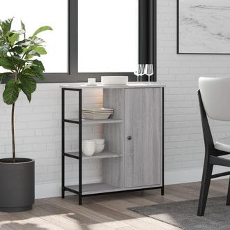 vidaXL Vidaxl - Aparador De Madera De Ingenier&iacute;a Gris Sonoma 70x30x80 Cm