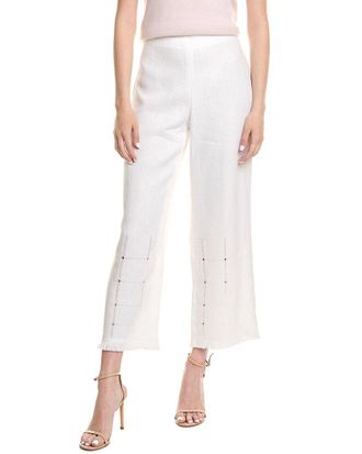 Lafayette 148 New York Ajour Linen Pant