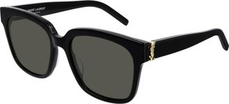 Saint Laurent Zonnebril SL M40 Kleur 003 - Dames - Zonnebrillen - Zwart - 54 MM - Accessoires