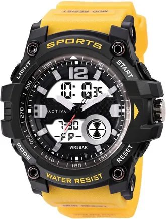 Invicta Activa X Invicta Digital ACW497-006 Heren Horloge - Quartz Uurwerk - Plastic met zwarte Wijzerplaat - 54mm