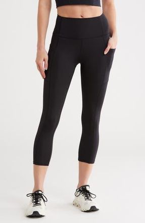Marika Malina Pocket Capri Leggings in Black at Nordstrom Rack, Size X-Large