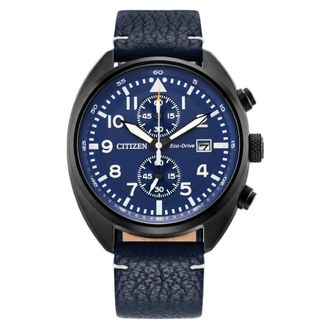 Citizen Chronograph Eco-Drive Blue Dial Mens Watch CA7048-08L