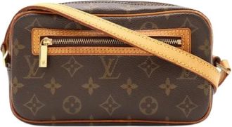 Louis Vuitton Pre-owned Pochette Schoudertas - Dames - Vintage Schoudertas - Bruin - ONE Size - Vintage