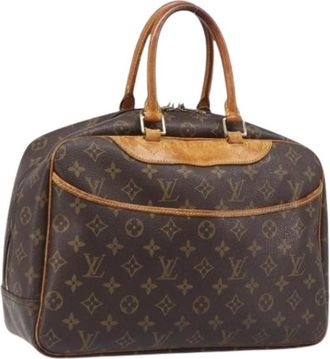 Louis Vuitton Pre-owned Deauville Handtas - Dames - Vintage Handtas - Bruin - ONE Size - Leer - Vintage