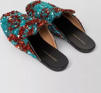 Dries Van Noten loafers cotton upper flat sole round toe