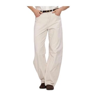 Catwalk Junkie Bold Barrel Fit Corduroy Broek - Dames - Broeken - Beige - Maat: W29 Corduroy