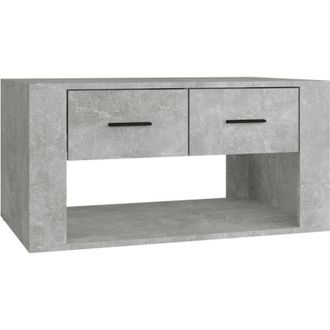 vidaXL Vidaxl - Mesa De Centro Madera Contrachapada Gris Hormig&oacute;n 80x50x40 Cm