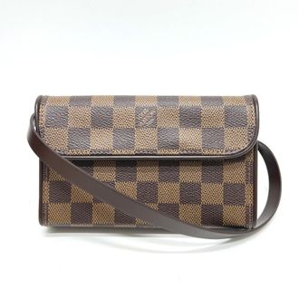 Louis Vuitton Brown Ebene Damier Canvas Pochette Sling Bag (Pre-Owned)
