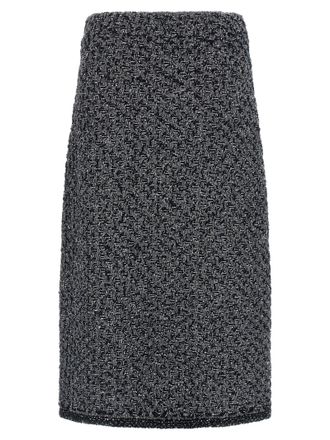 Fabiana Filippi Tweed Skirt Skirts Blue