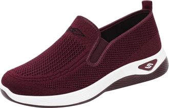 Generic Women Orthopedic Shoes UK Sale Clearance,Breathable Walking Sneaker Ladies Trekking & Hiking Footwear Lightweight Athletic Trainers Slip On Sneakers C