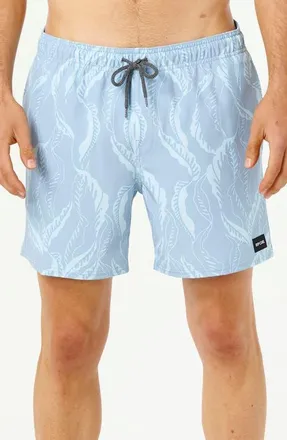 Rip Curl Sessions Volley Swim Trunks in Light Blue at Nordstrom, Size Small