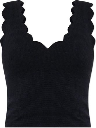 Marysia Swim Sporttop - Dames - Tops zonder mouwen - Zwart - L - Leer - Tops