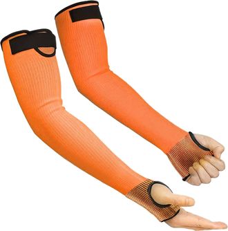 Generic Arm Protection Sleeves - Thin Skin Guard Safety Arm | Breathable Cut Resistant Protectors, Protects Forearms From During The M, Fluorescent Orange, Co