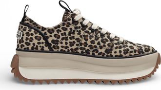 Tamaris Womens Platform Trainers Leopard Print Sneaker Shoes