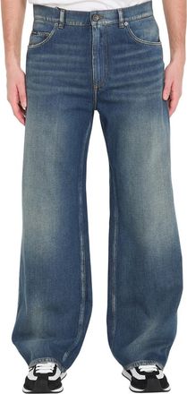 Dolce & Gabbana Blue Loose Mid Rise Jeans