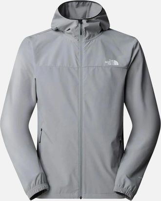 The North Face Mens The North Face M Mountain Athletics Hooded Wind Jacket - Monument Grey - Size: Regular/42