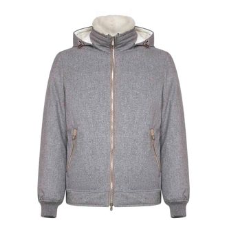 Brunello Cucinelli Hombre, Chaquetas, Gris, Talla: M