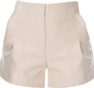 LBLC The Label Tanya Vegan Leather Short in Ivory at Nordstrom, Size X-Small