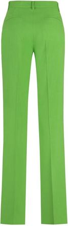 Msgm Pantaloni svasati in viscosa - - Trousers - Donna - Verde - S