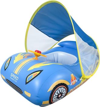 OEM Flotador De Nataci&oacute;n Para Beb&eacute;s Con Toldo Parasol Extra&iacute;ble, Asiento De Seguridad Ajustable Para Beb&eacute;s De 6 A 36 Meses, Ayuda Para Nadar Beb&eacute;s, Juguet