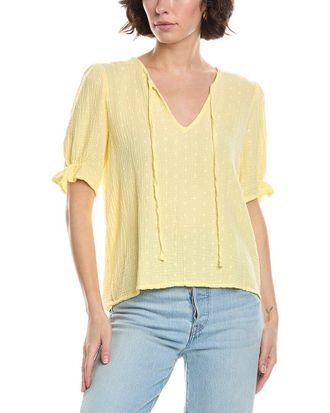 Michael Stars Genevieve Puff Sleeve Top